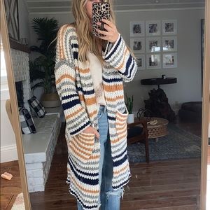 Striped cardigan